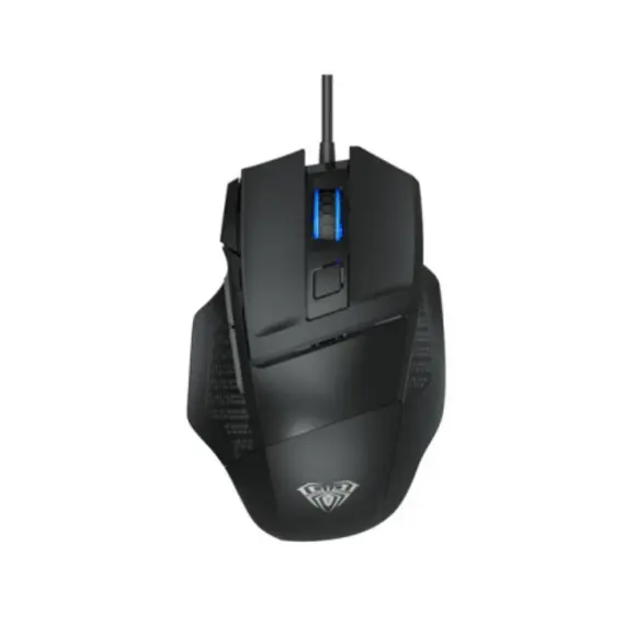 მაუსი AULA S12 Rainbow Backlight Wired Gaming Optical Mouse Black