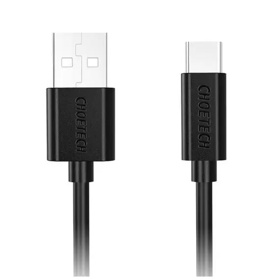 კაბელი CHOETECH AC0002 1m usb-A to type-c PVC cable