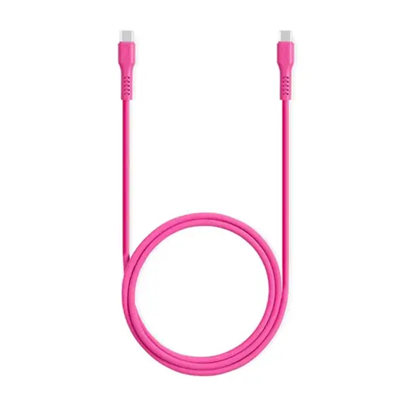 კაბელი TTEC USB-C - USB-C 60W PD/QC FAST CHARGING/DATA CABLE, 120CM, NEON PINK