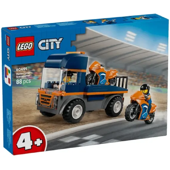 ლეგო LEGO Constructor City Motorcycle Transporter