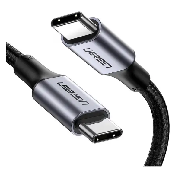 კაბელი Ugreen USB-C to USB-C 2.0 Cable 100W  1.5m  Gray/70428
