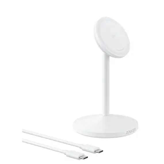 უსადენო დამტენი Anker MagGo Wireless Charger (Single Stand) - White