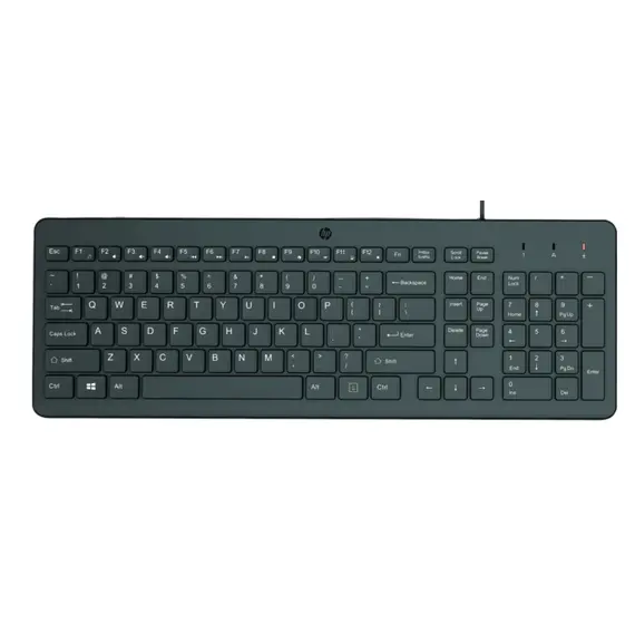 კლავიატურა HP 664R5AA 150, Wired, USB, Keyboard, Black