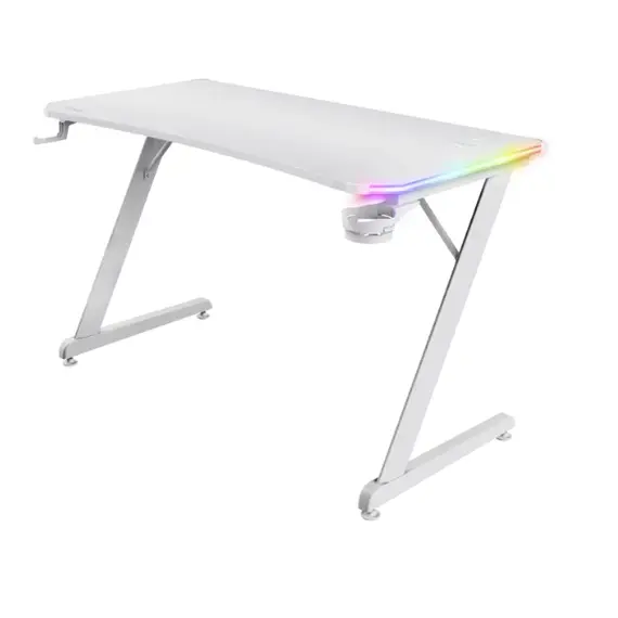 სათამაშო მაგიდა TRUST GXT709W LUMINUS RGB DESK WHITE