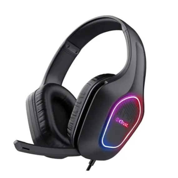 ყურსასმენი Trust GXT 416 Zirox LED Lightweight Gaming Headset Black - 25331