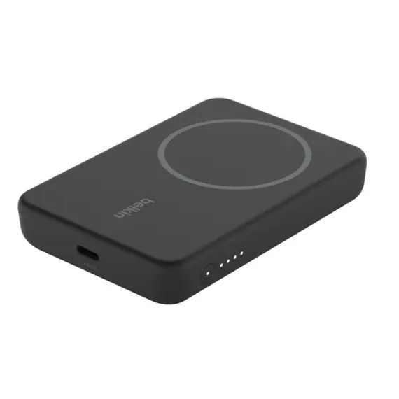 პორტატული დამტენი Belkin Power Bank 5000mAh, MagSafe Wireless, black