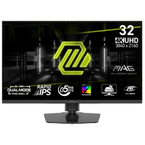 მონიტორი MSI MAG 322URDF E16/  31.5" / Flat / Rapid IPS  /3840 x 2160 (UHD) / HDR: 400 cd/m /sRGB  129%