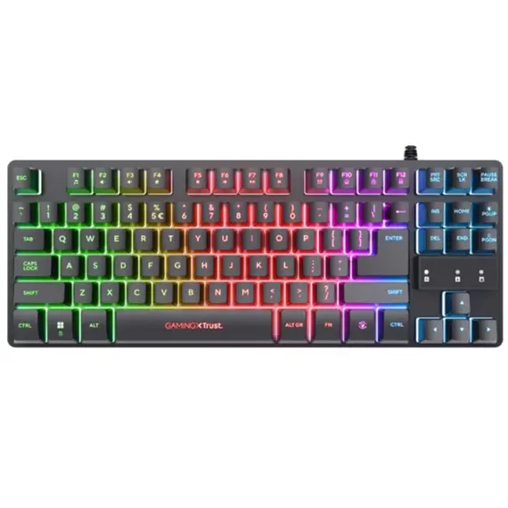 კლავიატურა Trust GXT833 THADO TKL KEYBOARD WHT US