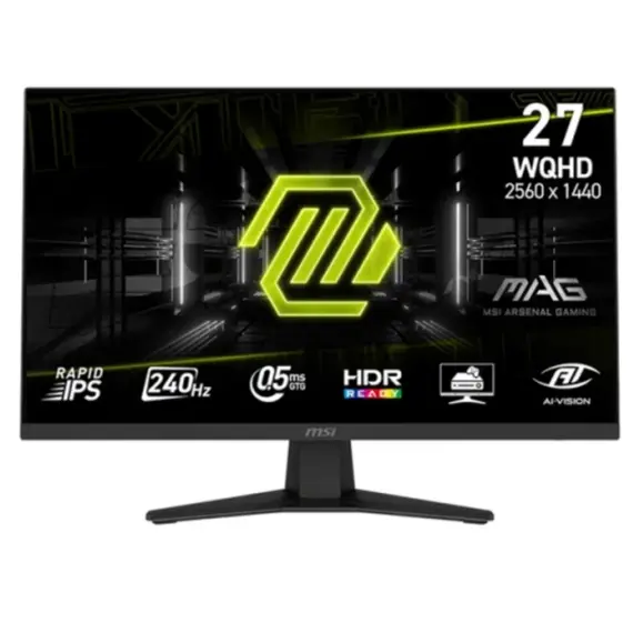 მონიტორი MSI MAG 274QF X24 / 27" (69 cm) / Flat / Rapid IPS  /2560 x 1440 (WQHD) / HDR: 250 cd/m