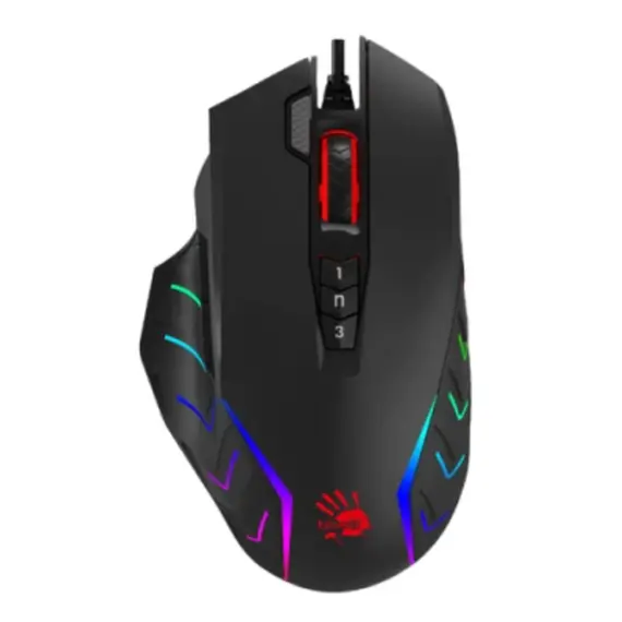 მაუსი A4tech Bloody J95s 2-Fire RGB Animation Gaming Mouse Stone Black