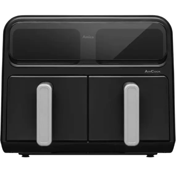 აეროგრილი Amica 2400W, bowl 2*4.0L, touch control, 8 auto. programs, plastic, black