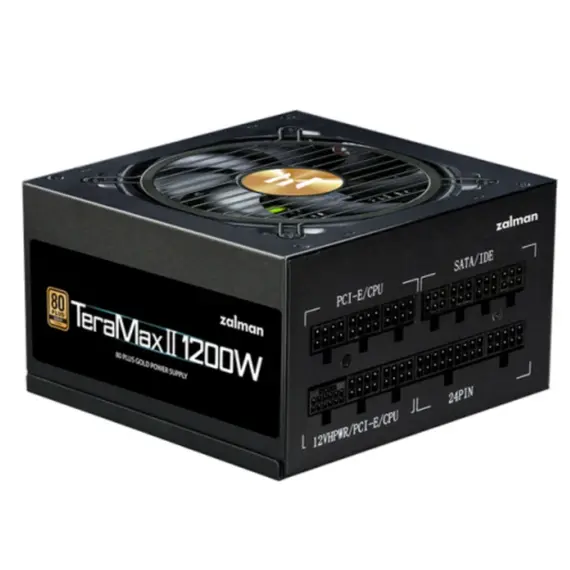 კვების ბლოკი Zalman PSU Teramax 2 View  (1200W) 99%, 80+ Gold, 120мм, 1xMB 24pin(18+10), 2xCPU(4+4 pin)