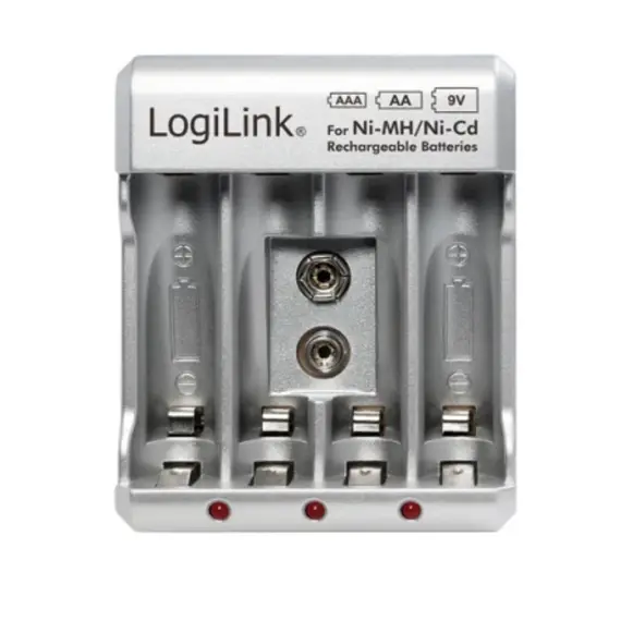 ელემენტის სამუხტი Logilink PA0168 Battery Charger 4x AA or 4x AAA and 1x 9V battery