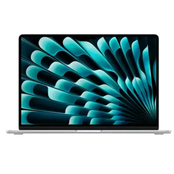 Apple 15-inch MacBook Air: Apple M4 chip with 10-core CPU and 10-core GPU, 16GB, 256GB SSD - Silver, Model A3241