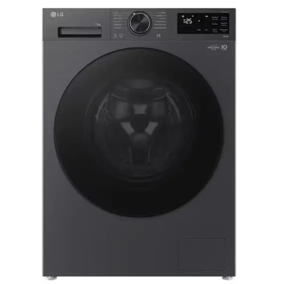 სარეცხი მანქანა LG F2X5FYNY6.AEBQME3 9 KG 85x60x46 1200 RPM Inverter Rotary Knob Add Wash LED Touch Display Black Tint door Matt Black