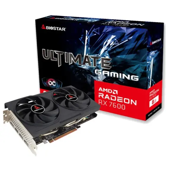 ვიდეო დაფა Biostar AMD Radeon Radeon RX7600 OC 8GB