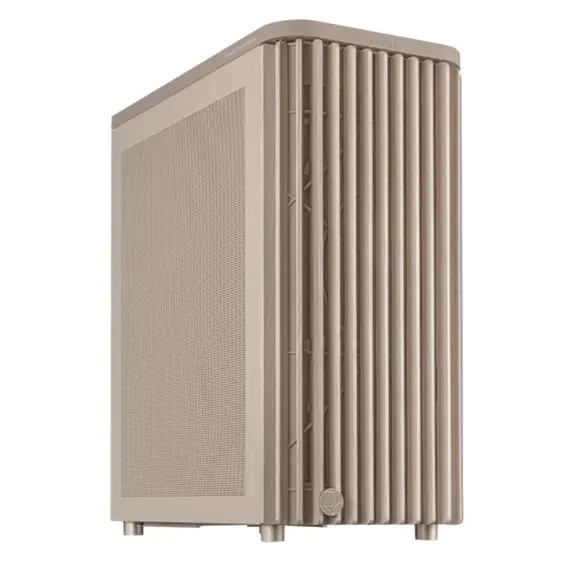 კომპიუტერის ქეისი Asus ProArt PA401 Wood Edition Beige - Mesh Panel
