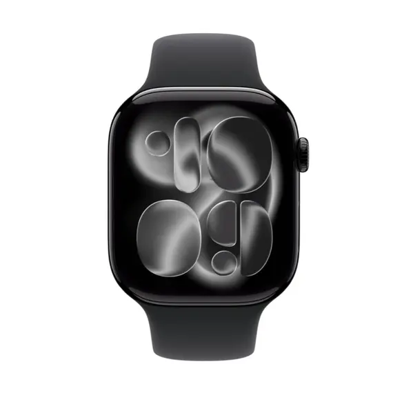 Smart watch Apple Watch Series 11 GPS 46mm Jet Black Aluminium Case with Black Sport Band - S/M (MEUW4RK/A)