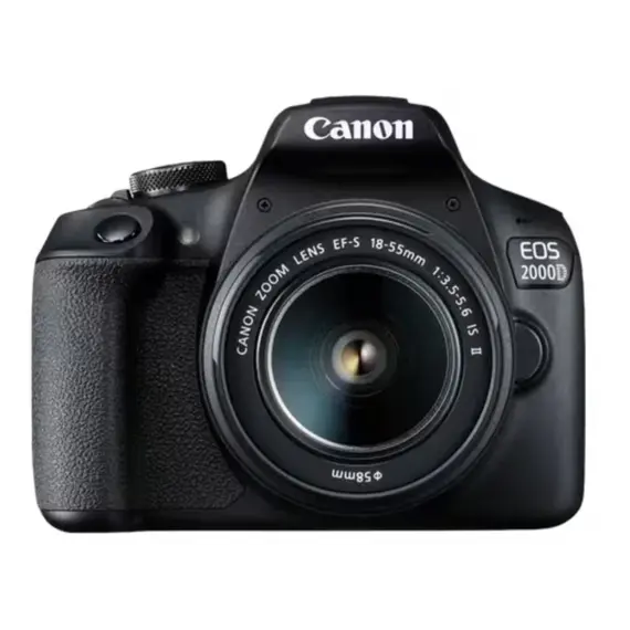 ციფრული ფოტოაპარატი Canon EOS 2000D EF-S 18-55 DC  II Lens 24.1 MP, APS-C senso  Wi-Fi¹, NFC , Black