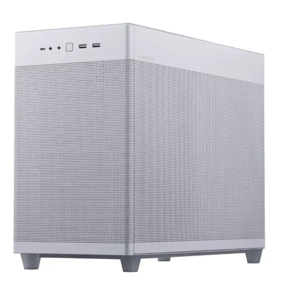 კომპიუტერის ქეისი ASUS Prime AP201 Tempered Glass MicroATX Case White
