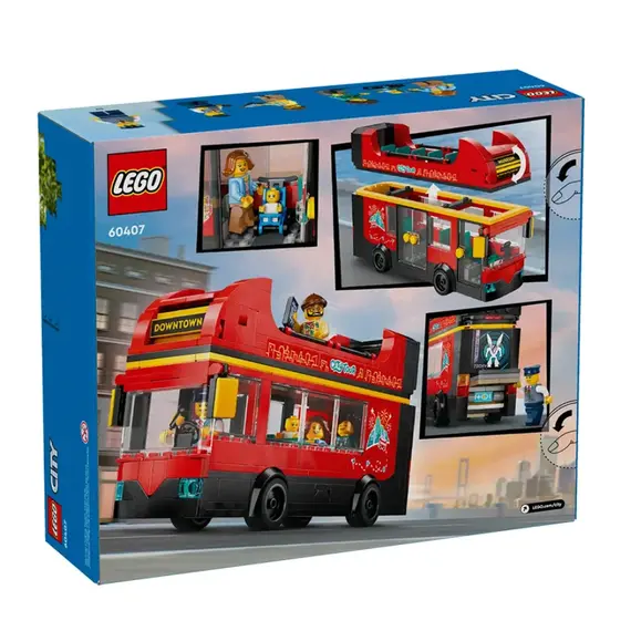 ლეგო LEGO Constructor City Red double-decker sightseeing bus