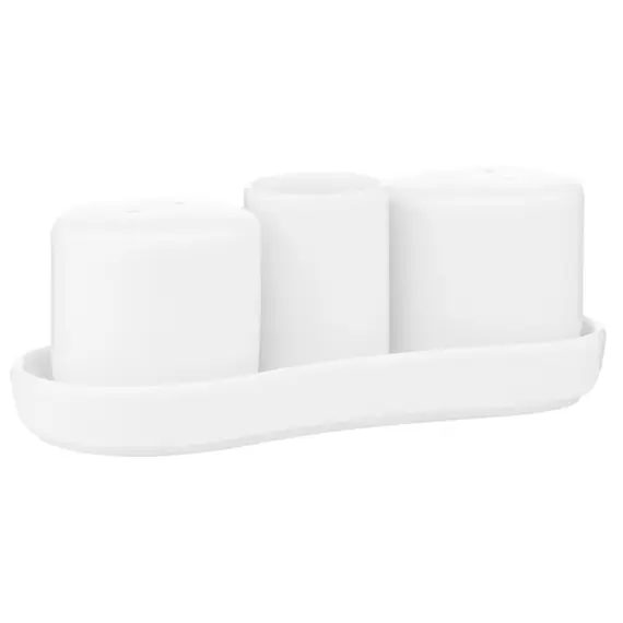 სამარილე და საპილპილე Ardesto Set for salt and pepper, 4 items, porcelain, white