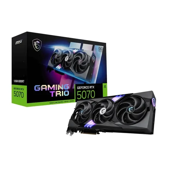 ვიდეო დაფა MSI Graphic card GeForce RTX 5070 12GB GDDR7 GAMING TRIO OC
