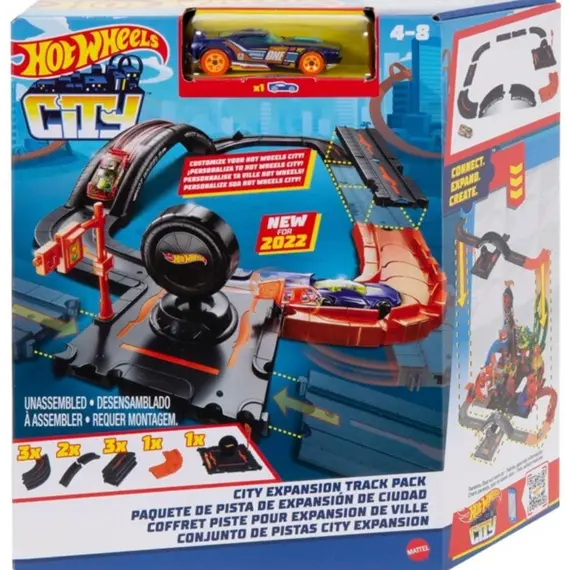 სათამაშო ტრასა Mattel HW City New Track Pack
