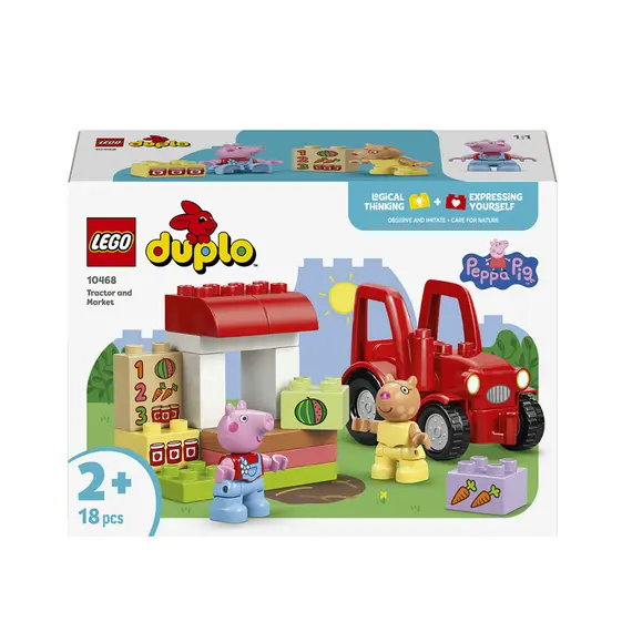 ლეგო LEGO Constructor DUPLO Peppa Pig Tractor and Market