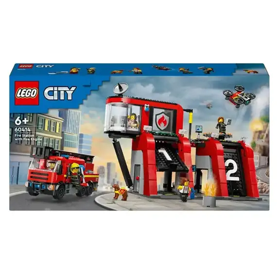 ლეგო LEGO Constructor City Fire station with a fire truck