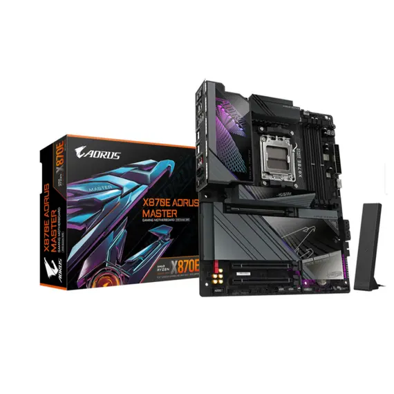 დედა დაფა GIGABYTE Motherboard X870E AORUS MASTER sAM5 X870 4xDDR5 M.2 HDMI Typc-C ATX