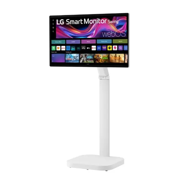 მონიტორი LG 32U889SA-W.AMA 32 Inch 4K 3840 x 2160 IPS 350 cd/m² 60Hz Touchscreen Smart Monitor Swing with Rolling Stand White