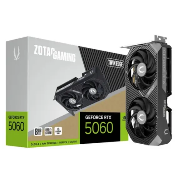 ვიდეო დაფა Zotac GAMING GeForce RTX5060 Twin Edge 8GB 128-Bit GDDR7 - ZT-B50600E-10M