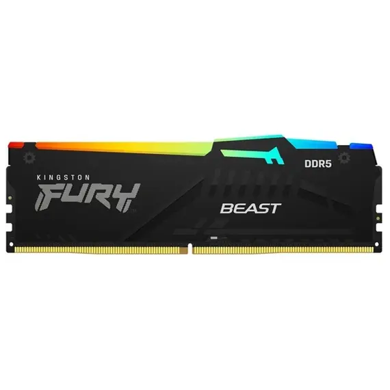 ოპერატიული მეხსიერება Kingston KF556C36BBEA-16 FURY Beast RGB, 16GB, DDR5, 5600MHz