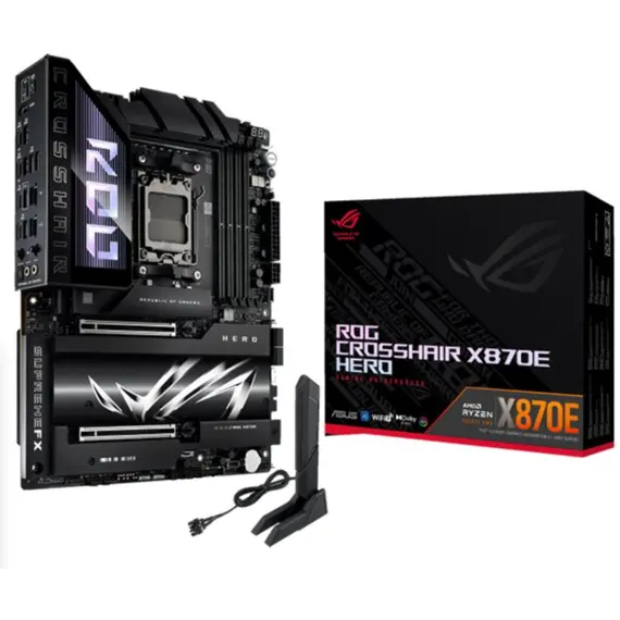 დედა დაფა ASUS Motherboard ROG CROSSHAIR X870E HERO sAM5 X870E 4xDDR5 M.2 HDMI Wi-Fi BT ATX
