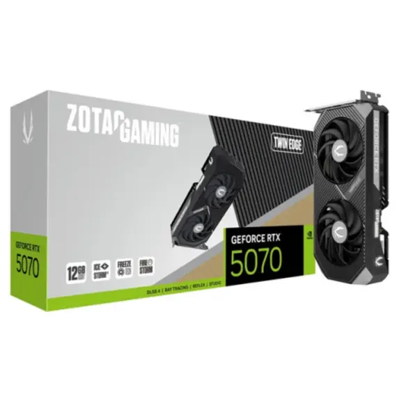 ვიდეო დაფა Zotac GAMING GeForce RTX5070 Twin Edge 12GB 192-Bit GDDR7 - ZT-B50700E-10P