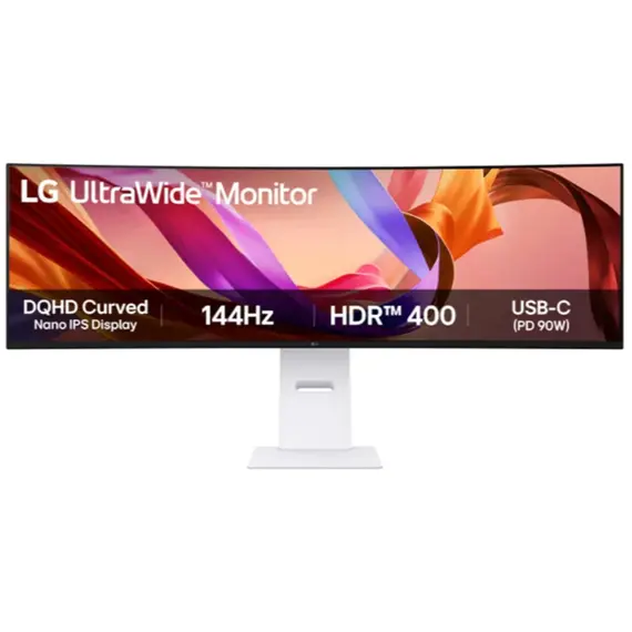 მონიტორი LG UltraWide 49U950A-W.AMA 49 5120 x 1440 IPS 5ms 144Hz White