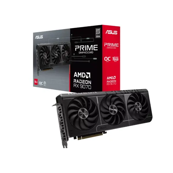 ვიდეო დაფა ASUS Prime Radeon™ RX 9070 16GB GDDR6 OC Edition
