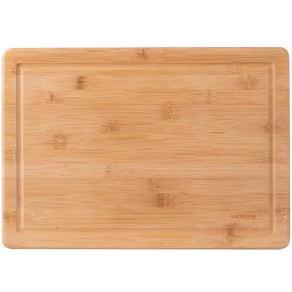 საჭრელი დაფა Ardesto Cutting board Midori with groove, 35.5*25*1.5 cm, bamboo