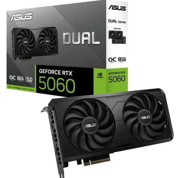 ვიდეო დაფა ASUS Dual GeForce RTX™ 5060 EVO 8GB GDDR7 Bulk Pack