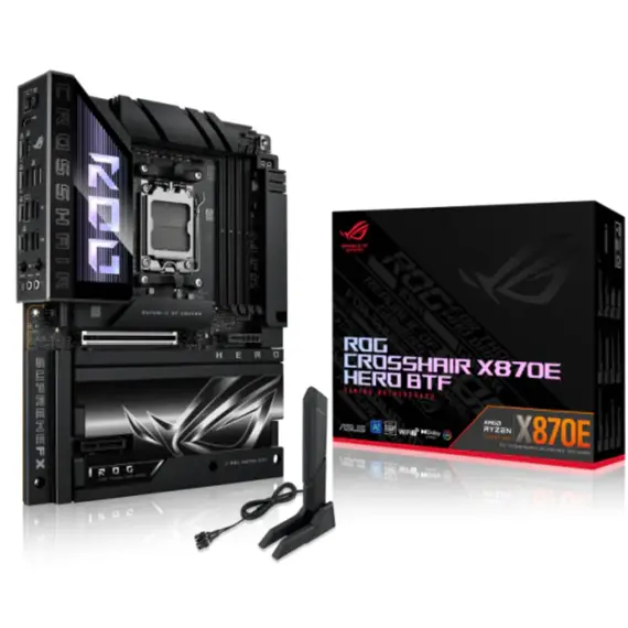 Motherboard ASUS ROG CROSSHAIR X870E HERO BTF sAM5 X870E 4xDDR5 M.2 HDMI Wi-Fi BT ATX