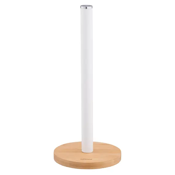 ხელსახოცის სადგამი Ardesto Paper Towel Holder Midori 15х34cm, metal, bamboo, white