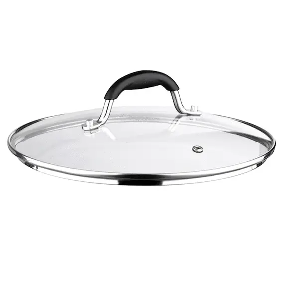 ქვაბის თავსახური ARDESTO Lid Black Mars 28 см, glass,stainless steel, silicone