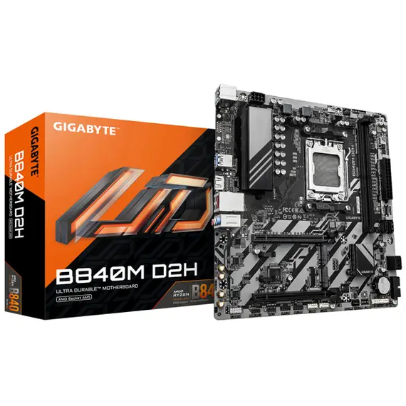 დედა დაფა GIGABYTE B840M D2H sAM5 B840 2xDDR5 M.2 HDMI mATX