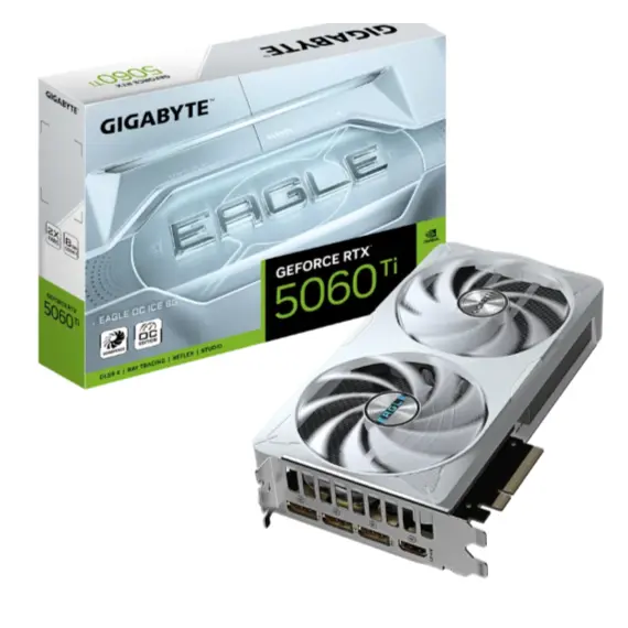 ვიდეო დაფა GIGABYTE Graphic Adapter GeForce RTX 5060 Ti 8GB GDDR7 EAGLE OC ICE