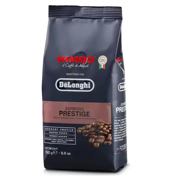 ყავის მარცვლები DeLonghi COFFEE DLSC614 KIMBO-DL PRESTIGE250GR BEANS