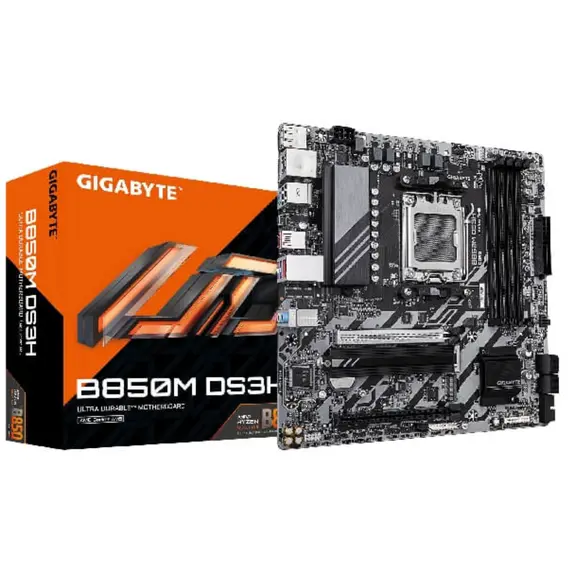 დედა დაფა GIGABYTE Motherboard B850M DS3H sAM5 B850 4xDDR5 M.2 HDMI DP mATX