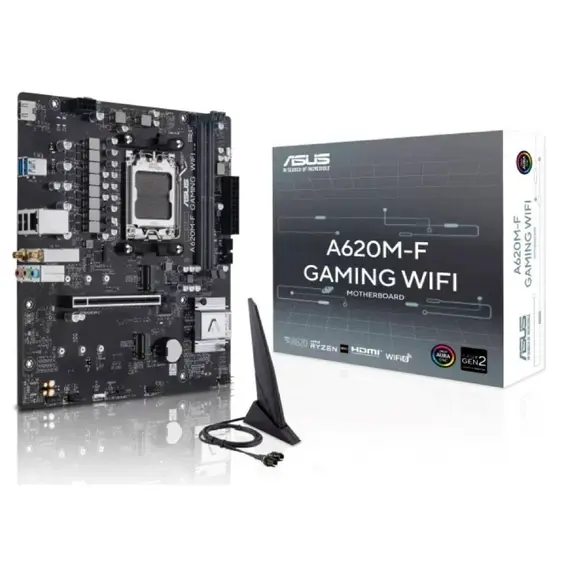 დედა დაფა ASUS Motherboard A620M-F GAMING WIFI sAM5 A620 2xDDR5 HDMI Wi-Fi BT