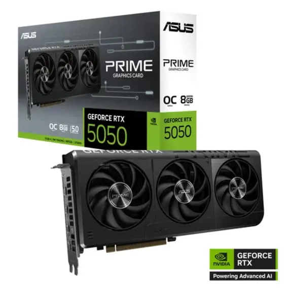 ვიდეო დაფა ASUS Graphic Card GeForce RTX 5050 8GB GDDR6 OC PRIME-RTX5050-O8G