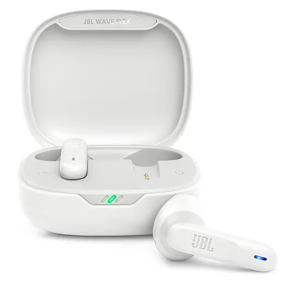 ყურსასმენი JBL WAVE FLEX TRUE WIRELESS NOISE CANCELLING EARBUDS WHITE